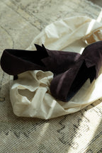Romeo Gigli 1990s Dark Purple “Witch” Kitten Heels