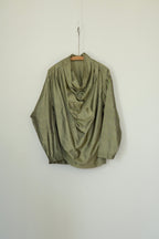 Issey Miyake permanente 1993aw Tussah Silk Draped-Collar Blouse