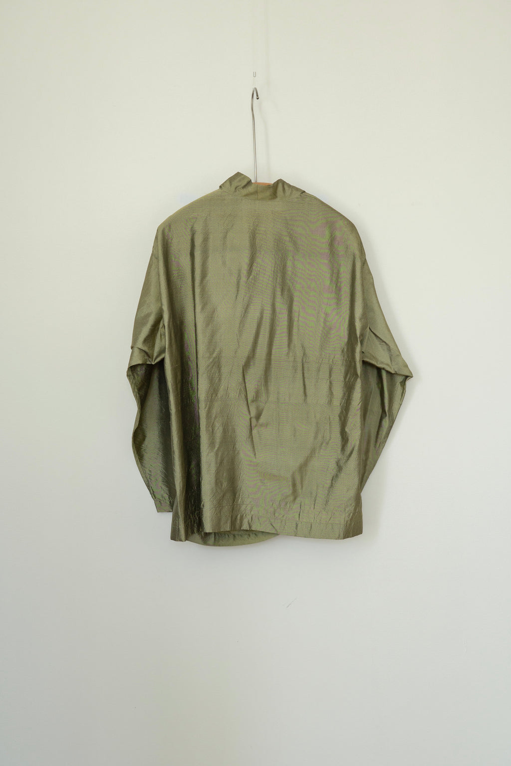 Issey Miyake permanente 1993aw Tussah Silk Draped-Collar Blouse