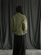 Issey Miyake permanente 1993aw Tussah Silk Draped-Collar Blouse