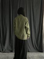 Issey Miyake permanente 1993aw Tussah Silk Draped-Collar Blouse